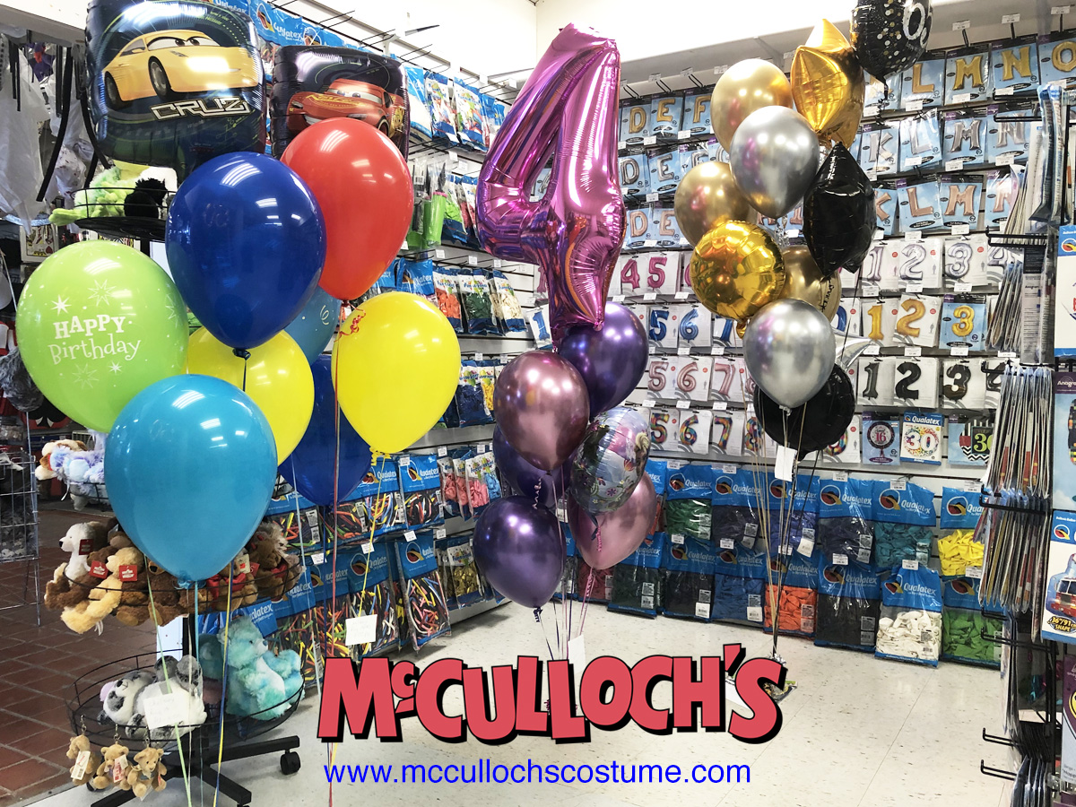 Birthday Balloon Delivery McCullochs Costume and Party SupplyMcCullochs Costume and Party Supply
