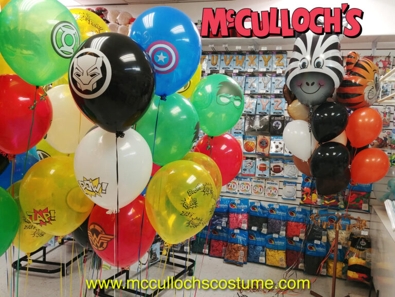 Birthday Balloon Arrangements McCullochs Costume and Party SupplyMcCullochs Costume and Party