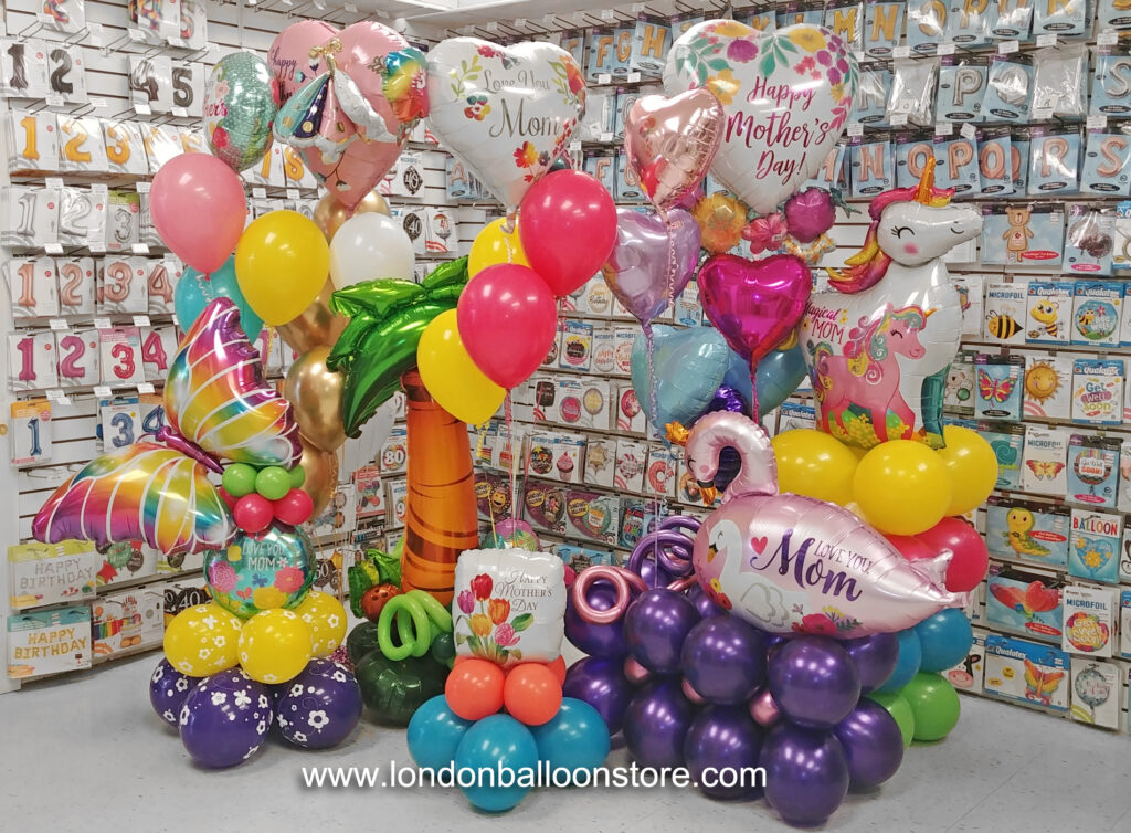 Assortment of London Ontario Mothers Day Balloons