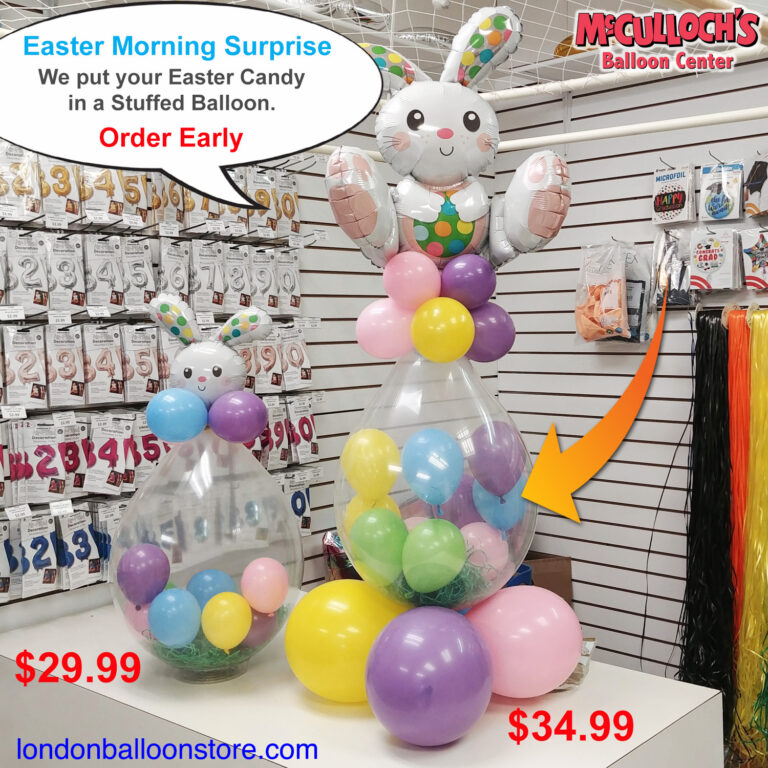 Easter Balloons in London Ontario McCullochs Costume and Party SupplyMcCullochs Costume and