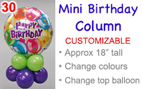 Mini Birthday Balloon Column London Ontario