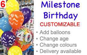 40th birthday balloon arrangement London Ontario