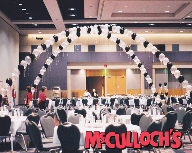 Ballon Arch over dance floor in London