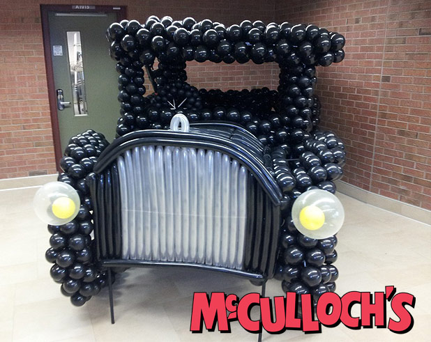 Car made of balloons