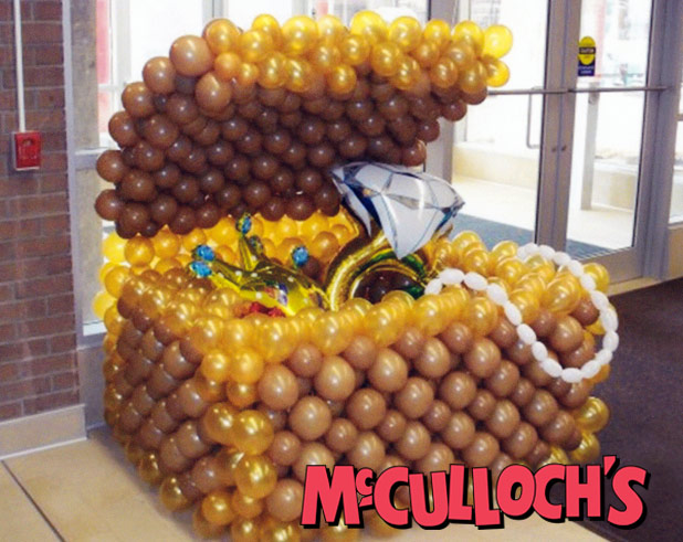 Treasure Chest made of Balloons