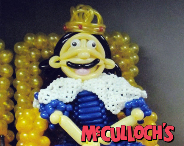 King on Throne Balloon Sculpture