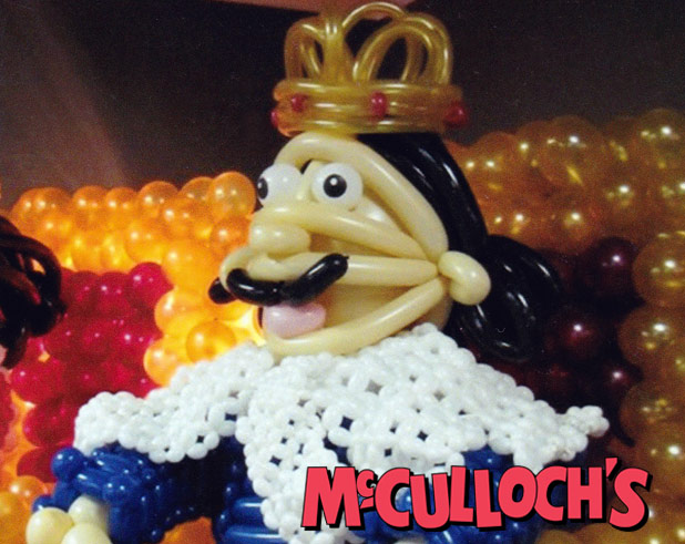 Life Sized King Balloon Sculpture