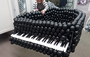Life Sized Balloon Piano