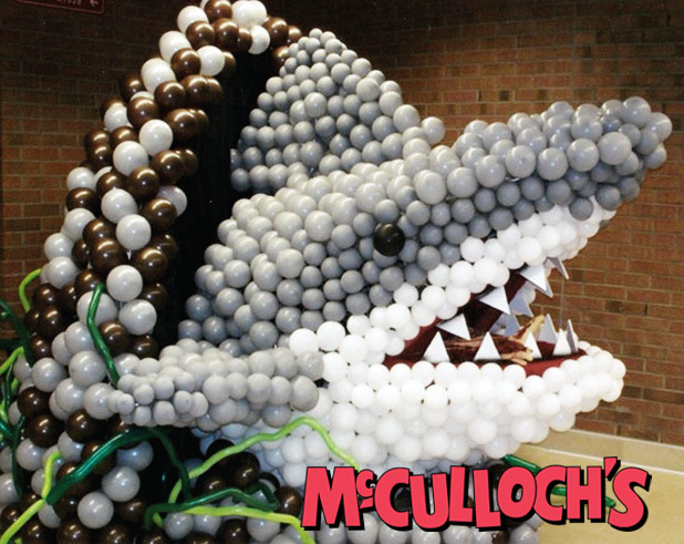 Shark made from balloons