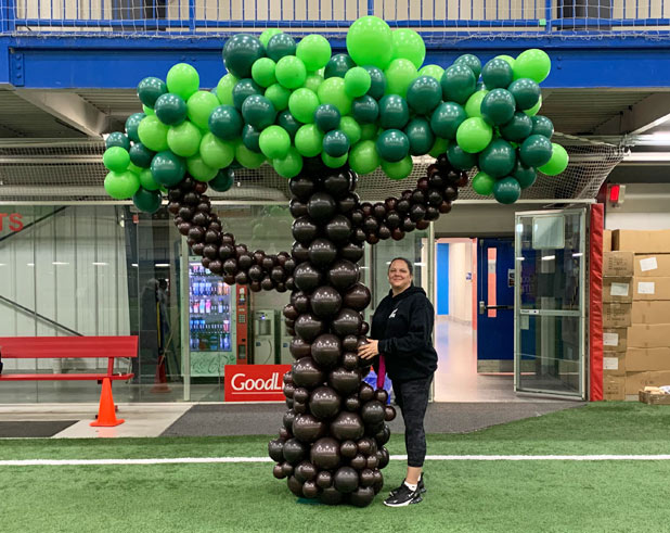 Balloon Sculpture of Trees