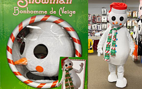 Snowman costume in Canada